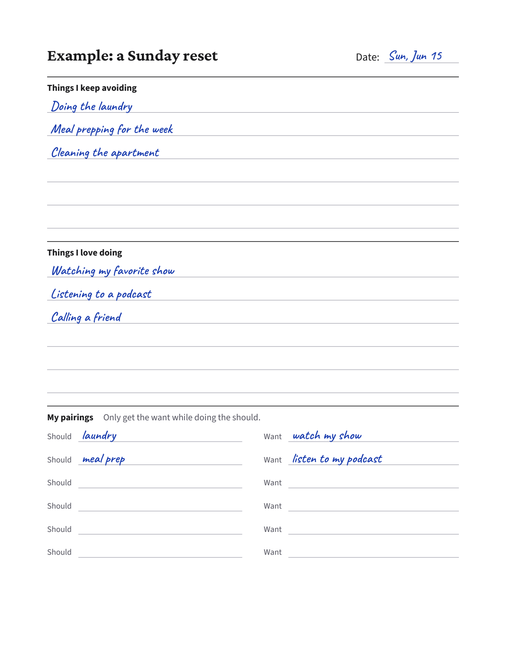 Temptation Bundling Pairing Sheet